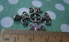 Accessories - 10 Pcs Of Antique Silver Filigree Lily Flower Cross Charms 25x26mm A1023