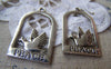 Accessories - 10 Pcs Of Antique Silver Filigree Peace Bird Charms 20x35mm A4942