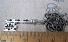 Accessories - 10 Pcs Of Antique Silver Filigree Swirly Key Pendants Charms 22x55mm A2829