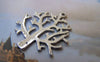 Accessories - 10 Pcs Of Antique Silver Filigree Tree Charms 26x28mm A1030