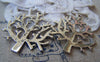 Accessories - 10 Pcs Of Antique Silver Filigree Tree Charms 26x28mm A1030