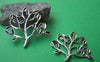 Accessories - 10 Pcs Of Antique Silver Filigree Tree Charms 32x33mm A1317