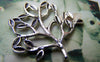 Accessories - 10 Pcs Of Antique Silver Filigree Tree Charms 32x33mm A1317