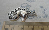 Accessories - 10 Pcs Of Antique Silver Filigree Unicorn Charms 20x38mm A6698