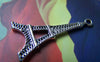 Accessories - 10 Pcs Of Antique Silver Flat Eiffel Tower Charms Pendants 18x35mm A1675