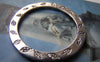 Accessories - 10 Pcs Of Antique Silver Flower And Leaf Circle Ring Charms 32mm A3477