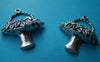 Accessories - 10 Pcs Of Antique Silver Flower Basket Pendants Charms 23x30mm A1109