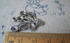 Accessories - 10 Pcs Of Antique Silver Flower Pot Charms 20x26mm A3129