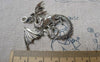 10 pcs Antique Silver Flying Dragon Charms Pendants 43x47mm A7251