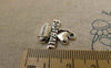 Accessories - 10 Pcs Of Antique Silver Football Charms 18x20mm A6244