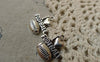 Accessories - 10 Pcs Of Antique Silver Football Charms 18x20mm A6244