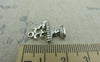 Accessories - 10 Pcs Of Antique Silver Fountain Bird Charms 17x21mm A5916