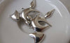 Accessories - 10 Pcs Of Antique Silver Fox Charms Pendants 26x45mm A7360