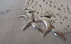 Accessories - 10 Pcs Of Antique Silver Fox Charms Pendants 26x45mm A7360
