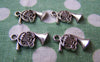Accessories - 10 Pcs Of Antique Silver French Horn Charms 14x17mm A1676