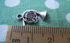 Accessories - 10 Pcs Of Antique Silver French Horn Charms 14x17mm A1676