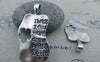 Accessories - 10 Pcs Of Antique Silver Fruit Apple Charms Pendants 20x39mm A1348