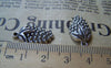 Accessories - 10 Pcs Of Antique Silver Grape Charms Pendants 10x20mm A1025