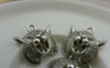 Accessories - 10 Pcs Of Antique Silver Grizzly Bear Charms Pendants 17x20mm A5989