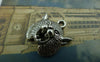 Accessories - 10 Pcs Of Antique Silver Grizzly Bear Charms Pendants 17x20mm A5989
