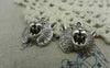 Accessories - 10 Pcs Of Antique Silver Grizzly Bear Charms Pendants 17x20mm A5989