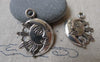 Accessories - 10 Pcs Of Antique Silver Half Sun Moon Face Charms 20x26mm A7037
