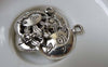 Accessories - 10 Pcs Of Antique Silver Half Sun Moon Face Charms 20x26mm A7037