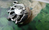 Accessories - 10 Pcs Of Antique Silver Half Sun Moon Face Charms 20x26mm A7037