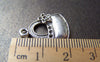 Accessories - 10 Pcs Of Antique Silver Handbag Charms Pendants 14x20mm A856