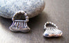 Accessories - 10 Pcs Of Antique Silver Handbag Charms Pendants 15mm A845