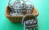 Accessories - 10 Pcs Of Antique Silver Handbag Charms Pendants 17x18mm A4399