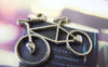 Accessories - 10 Pcs Of Antique Silver Heart Bike Bicycle Charms 23x31mm A3265