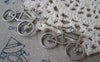 Accessories - 10 Pcs Of Antique Silver Heart Bike Bicycle Charms 23x31mm A3265