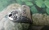 Accessories - 10 Pcs Of Antique Silver Heart Charms 18x21mm A7238