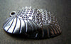 Accessories - 10 Pcs Of Antique Silver Heart Charms Pendants 21x23mm A912