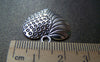 Accessories - 10 Pcs Of Antique Silver Heart Charms Pendants 21x23mm A912