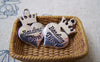 Accessories - 10 Pcs Of Antique Silver Heart Crown Charms 17x23mm A4968