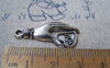 Accessories - 10 Pcs Of Antique Silver Heart Hand Charms Pendants 15x30mm A1375