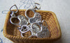 Accessories - 10 Pcs Of Antique Silver Heart Lock Charms 11x16mm A4263