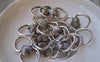 Accessories - 10 Pcs Of Antique Silver Heart Ring Connector Charms 13.5x25mm A919