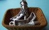 Accessories - 10 Pcs Of Antique Silver High Heel Boots Charms 19x28mm A3275