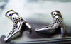 Accessories - 10 Pcs Of Antique Silver High Heel Boots Charms 19x28mm A3275