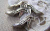 Accessories - 10 Pcs Of Antique Silver High Heel Sandals Shoes Charms 12x20mm A4312