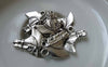 Accessories - 10 Pcs Of Antique Silver Horse Head Charms 19x21mm A6327