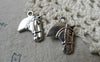 Accessories - 10 Pcs Of Antique Silver Horse Head Charms 19x21mm A6327
