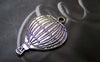 Accessories - 10 Pcs Of Antique Silver Hot Air Balloon Charms 18x25mm A4026