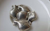 Accessories - 10 Pcs Of Antique Silver Huge Fish Beads 15x20mm A7263