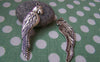 Accessories - 10 Pcs Of Antique Silver Huge Parrot Pendant Charms 15x55mm A810