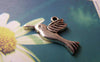 Accessories - 10 Pcs Of Antique Silver Hummingbird Charms 13x25mm A829