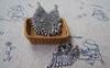 Accessories - 10 Pcs Of Antique Silver Indian Chief Charms Pendants 30x55mm A2285